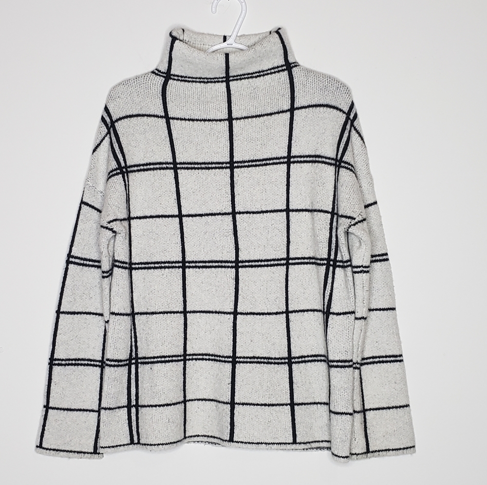 Christian Siriano Wool Blend Funnel Neck Sweater